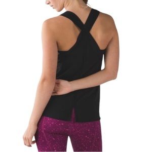 Lululemon Black Singlet Performance Tank Top Women’s Size 2